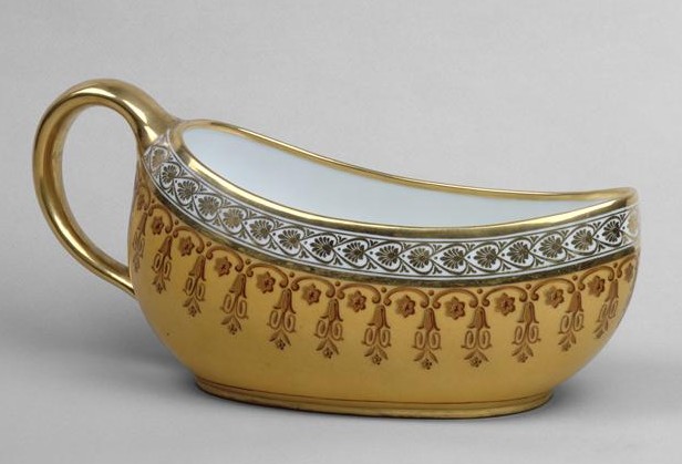 20 - So how did... women... you know... go? Well, one way was the bourdalou. These extant "gravy boats" confused (male) historians for quite some time. It was a portable chamber pot of sorts, designed to allow a lady to relieve herself without soiling her petticoats. Ahem.