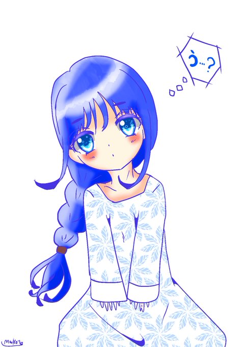 小首を傾げるのtwitterイラスト検索結果