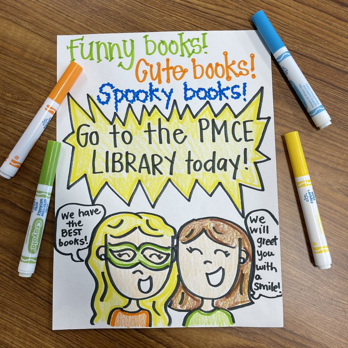 So excited for this upcoming writing unit! ✏️ I introduced writing an advertisement to my cuties today! “Think of a place that you just love,” lol oh they all agreed with me that our school library and librarians are just THE BEST! 📚📖 #pmceowls @owlsread