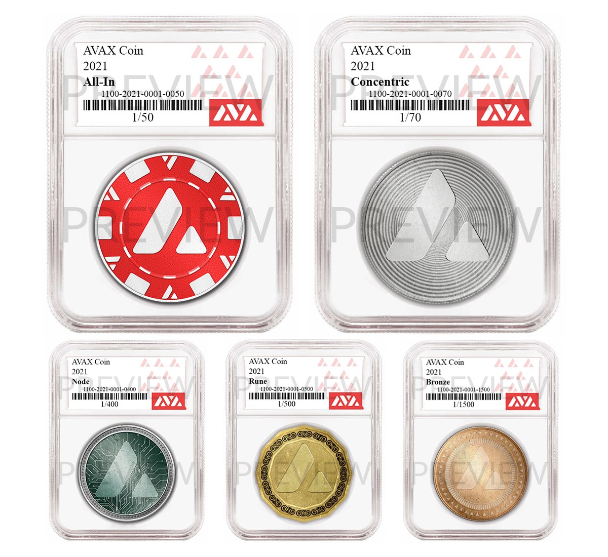 AvaxCoins's tweet image. Congratulations @avaxstaking for winning an All-In and @juanlugo1419 for winning a Concentric AVAX Coin! Additional winners are also listed below.
Thank you all for participating and for your kind words. Stay tuned for more #AVAXCoin giveaways soon!
#AVAX #NFT #giveaway