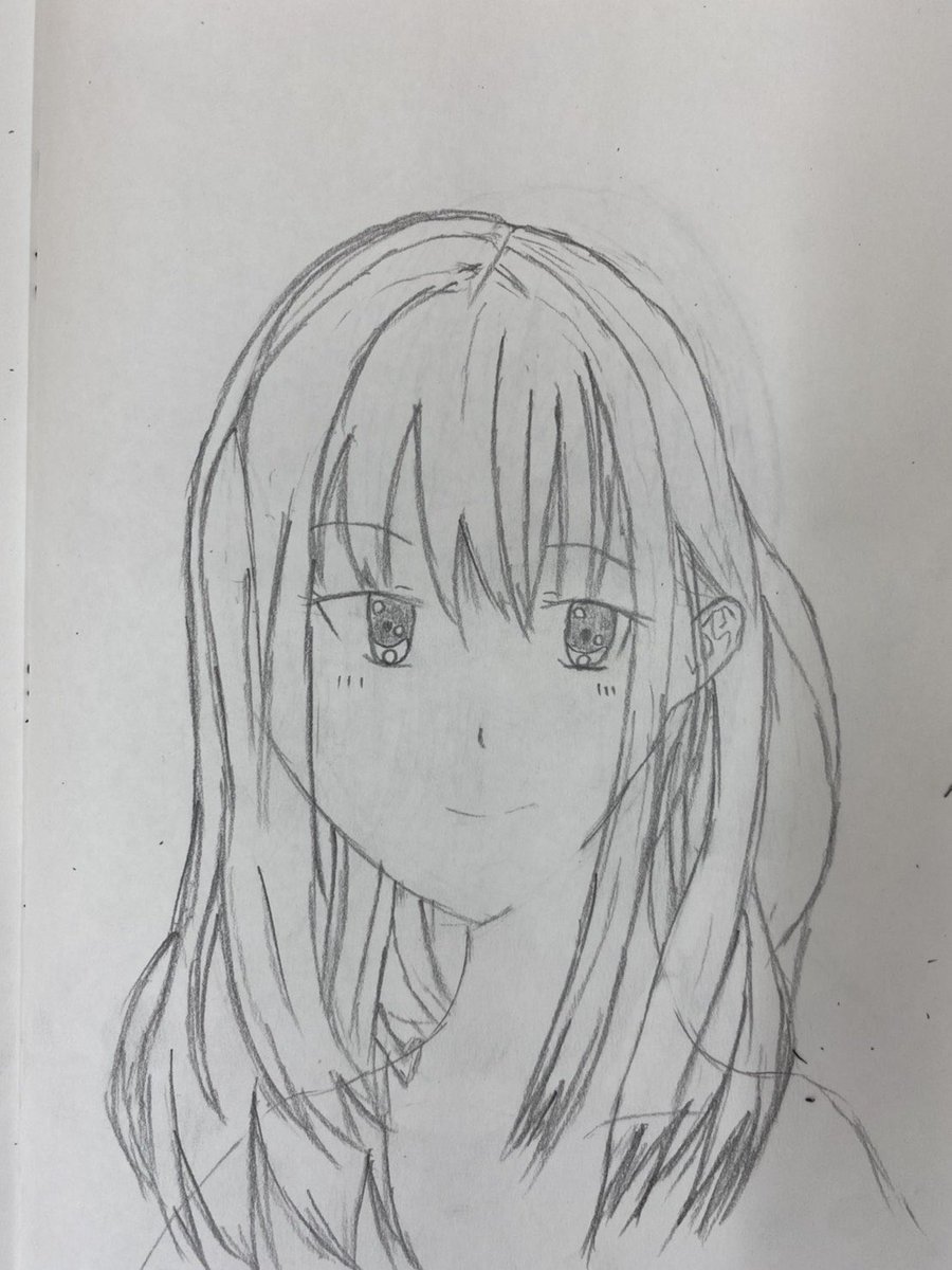 スタッフが描いたイラスト髪が凄く難しいです ๑ イラスト サブカル いわき市 福島 福祉 B型事業所 2021 04 13 サブカルビジネスセンター福島 就労継続支援b型事業所 ぐるっといわき