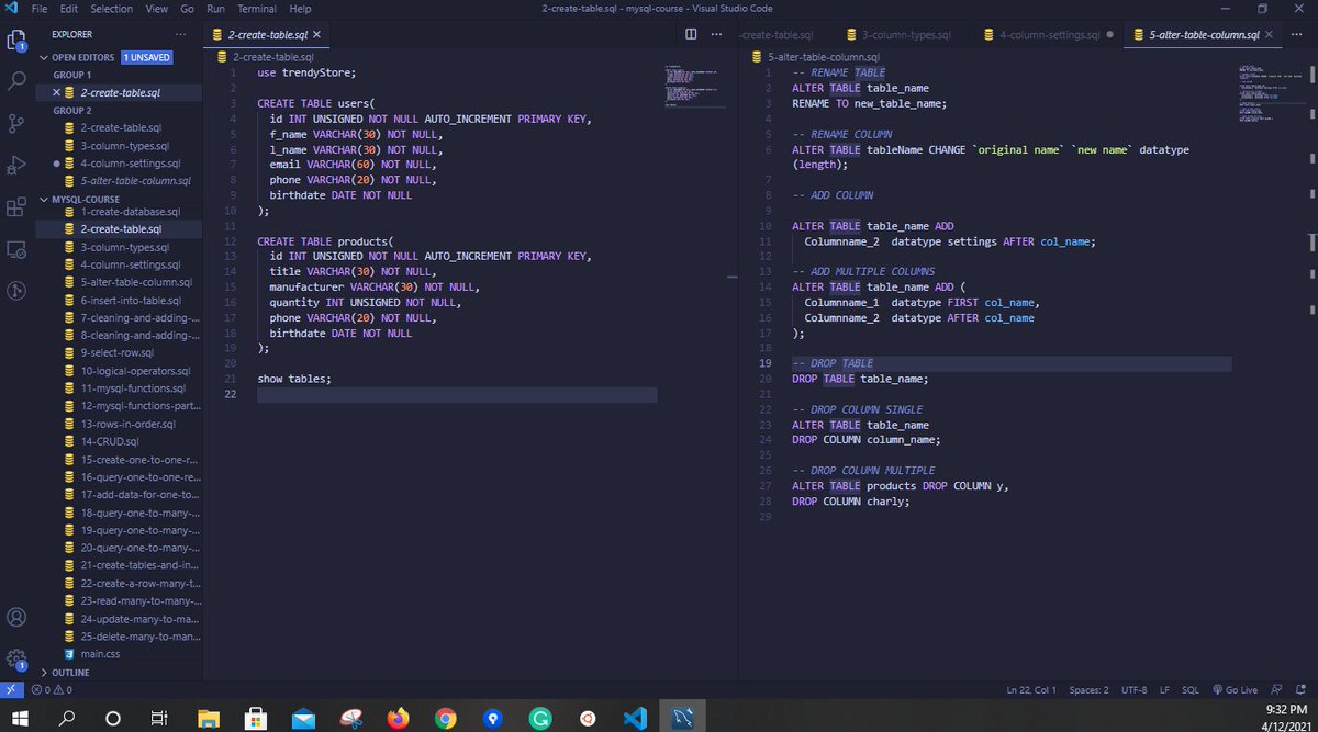 William52821032's tweet image. Drilling through SQL commands as a part of my daily practice...
#365CodingPhaseChallenge #CodingPhase #TheCodingWay