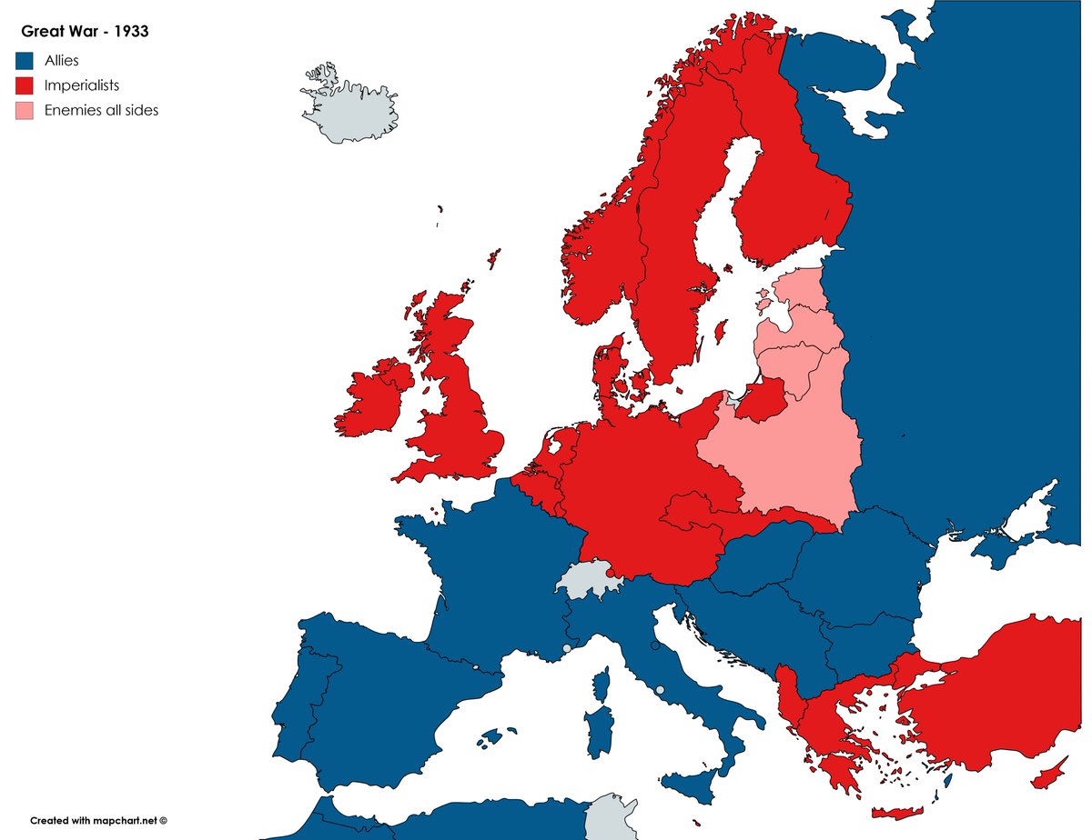 1933 fue el año mas oscuro para occidente donde comenzo con la ofensiva relampago de las potencias imperiales contra los aliados en el oriente, el ataque a Khazaria provoco que inmediatamente muchas naciones se unieran al conflicto.

Pero durante 13 años el mismo se agravo.