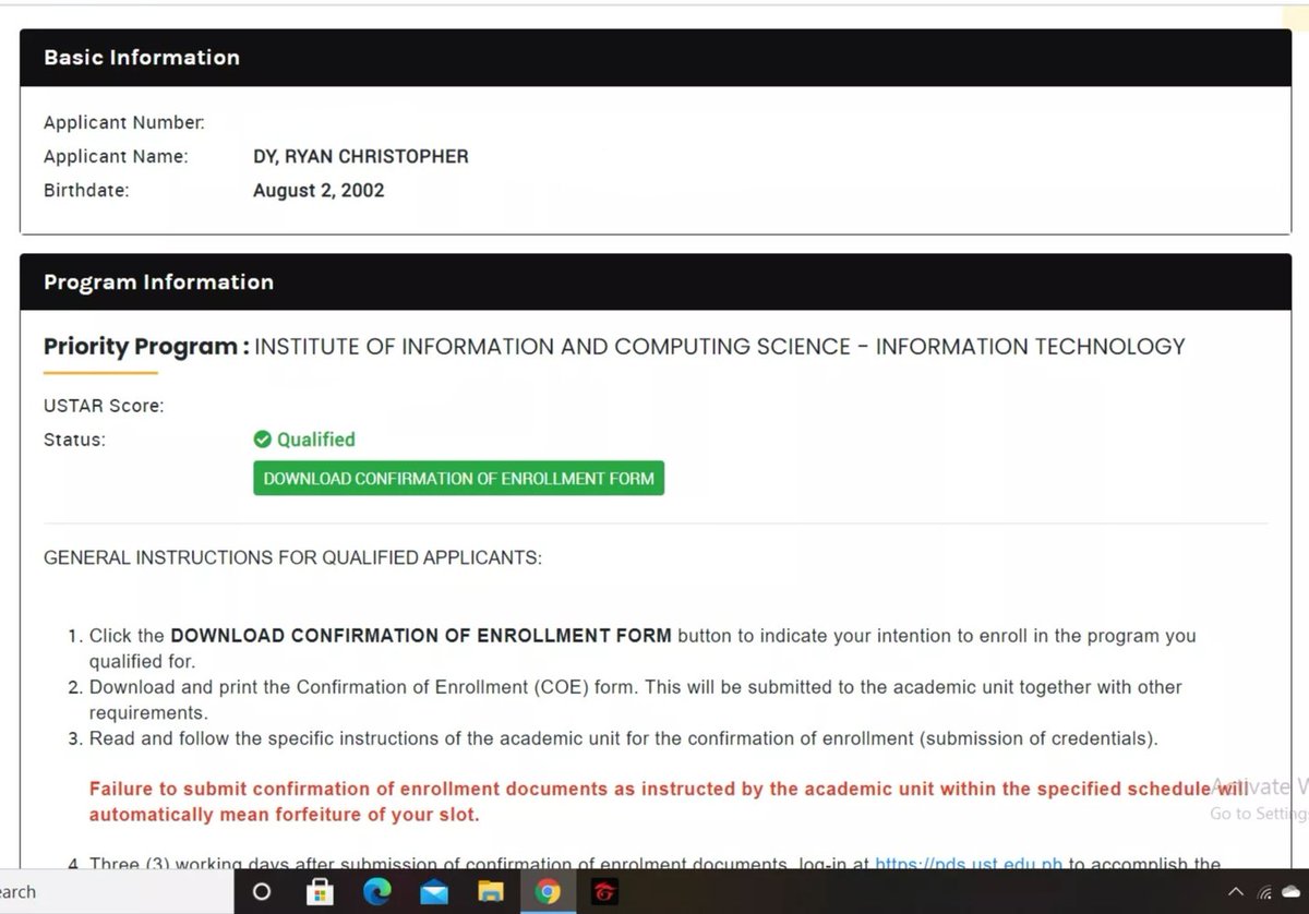 ayrin_dy's tweet photo. I PASSED USTAR!!🐯💛 
Dream school achieved💛 https://t.co/sRVZdBBX7g