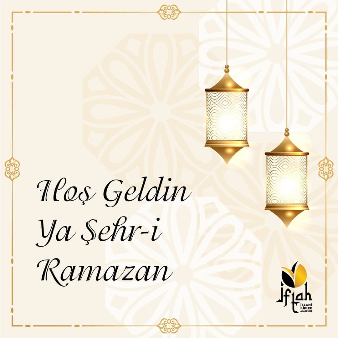 Hoş Geldin
Ya Şehr-i 
Ramazan

#Ramazan #Ramazan2021 #RamazanRuhunuYasat #RamazanPaylasmaktır