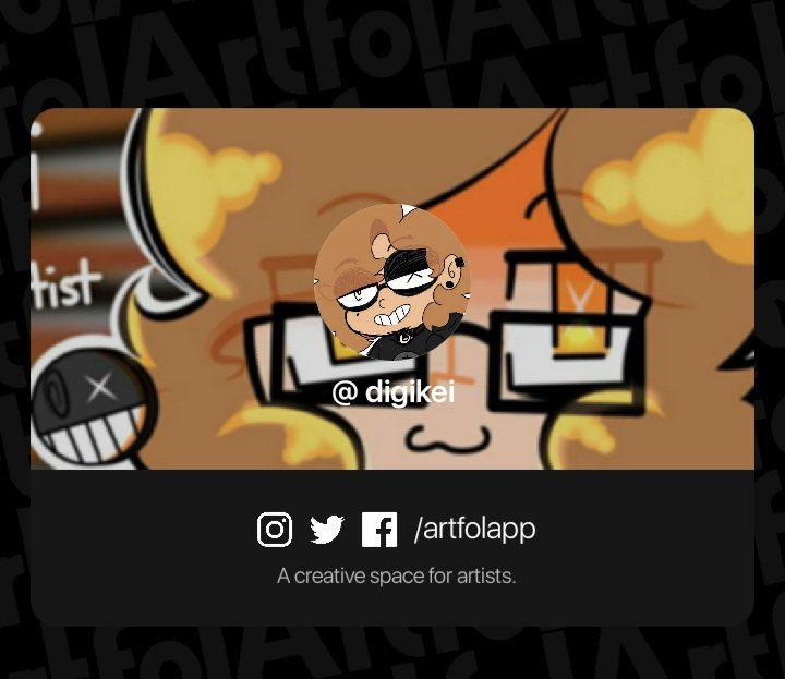 DigiDorKei's tweet photo. Trying out the #artfolapp 

Heres my art card to find me!! https://t.co/xOB8roNJXS