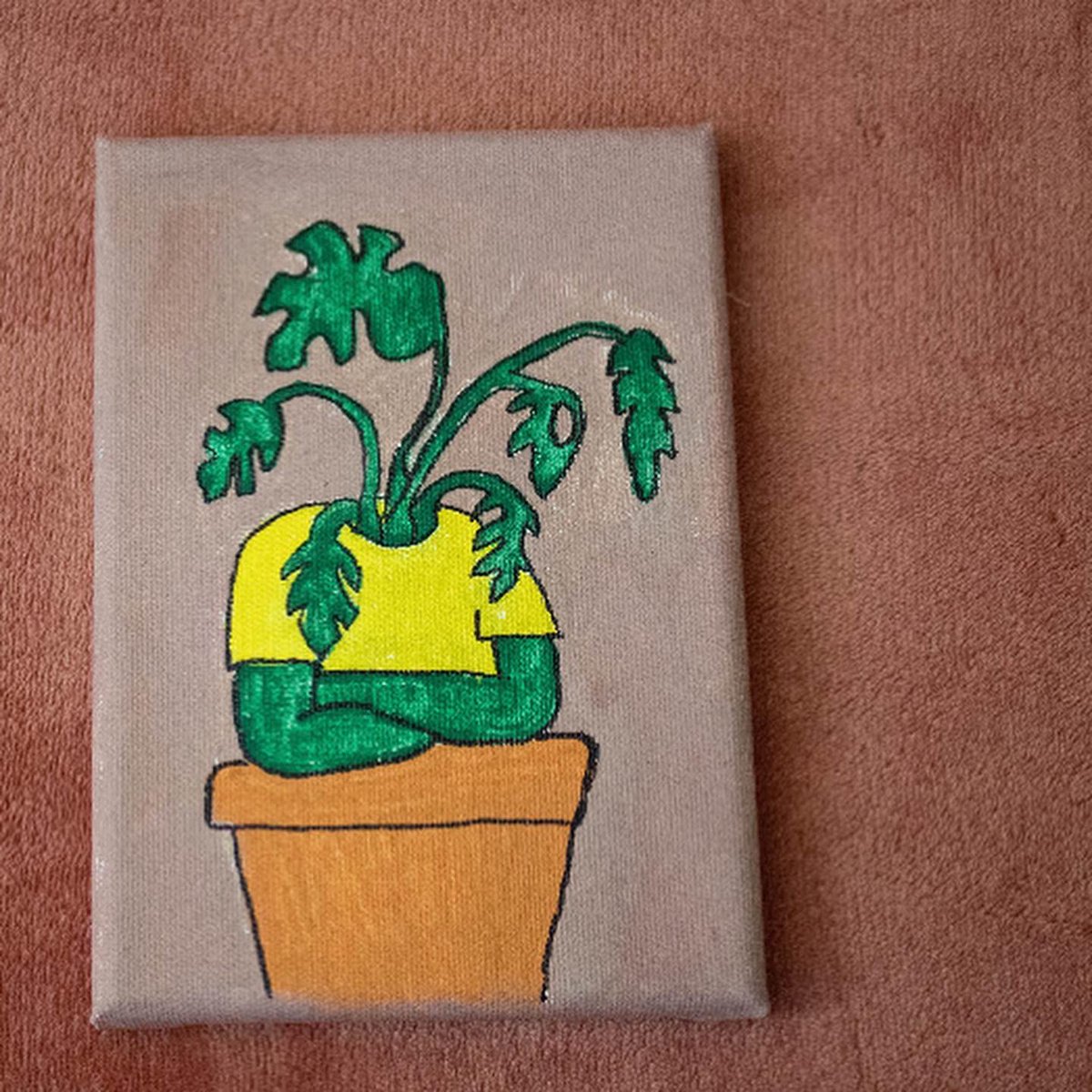 coughingparty's tweet photo. This lovely gal is still for sale on my Etsy! She was inspired by watching Tuca &amp; Bertie - Anyone excited for Season 2? https://t.co/2StkKSsb0h