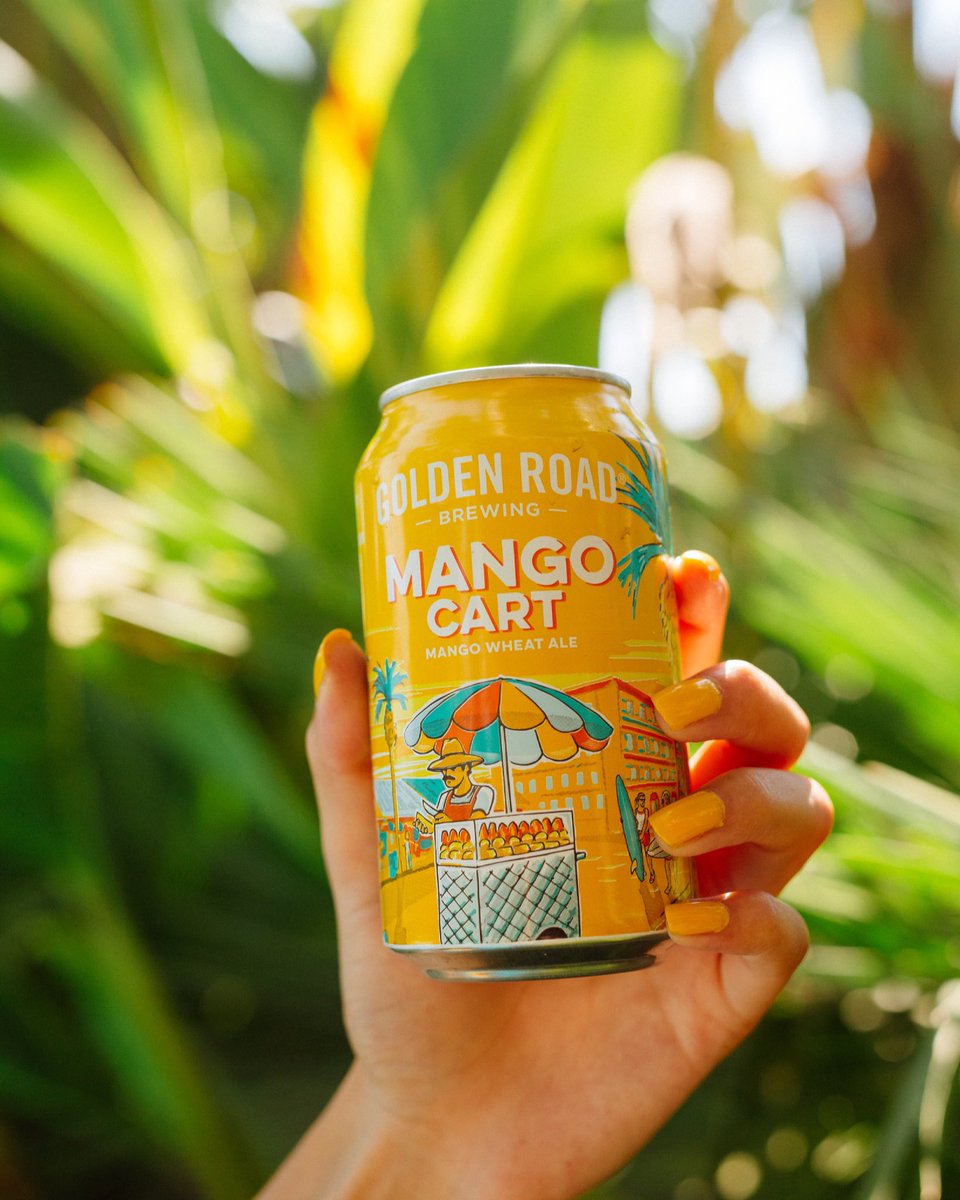 If drinking a Mango Cart outdoors this spring reminds you of wandering down an aisle of a fruit farm, you probably aren’t alone.

#MangoCart is a light Wheat Ale bursting with lots of fresh mango flavor and aroma, finishing crisp and refreshing. 4% ABV.