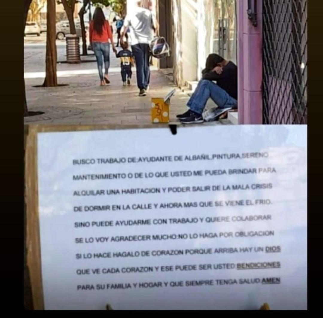 Rosariociudadok's tweet photo. El es Fabián,  NECESITA URGENTE TRABAJO

No busca plata, o que le regalen nada, QUIERE TRABAJAR.

Está en Laprida y Córdoba, (en la calle)

0341 6091860

Por favor insistí,  tiene el celular x momentos sin batería. 

VAMOS ROSARIO, GRACIAS A TODOS https://t.co/9GnlM25v2U