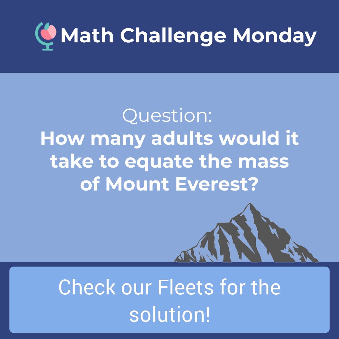 schoolhouse_edu's tweet image. Here&apos;s your #MathChallengeMonday problem of the week! 🏔️ Give it a try, then check the Fleets for our solution!