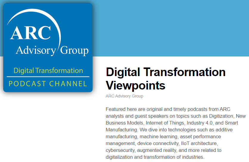 Cynmplicity's tweet photo. Jonas Berge joins the ARC Advisory Group's Digital Transformation Viewpoints podcast to share ways to drive DX initiatives forward. #digitaltransformation #PAuto https://t.co/qJ4l4qn1of https://t.co/KssHGfl7Vc