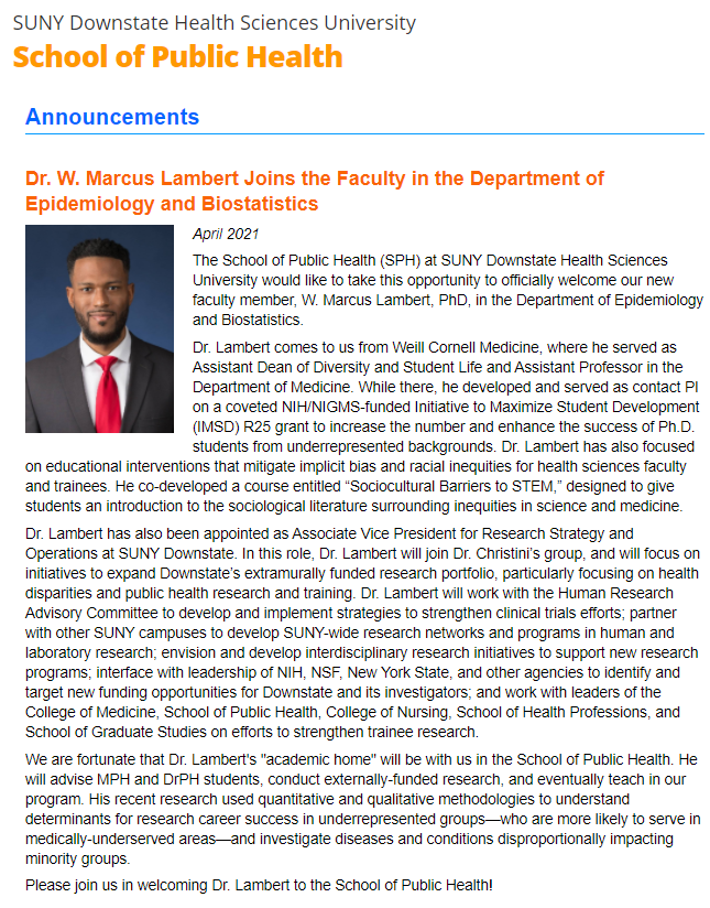 SUNY Downstate School of Public Health (SPH) tweet media