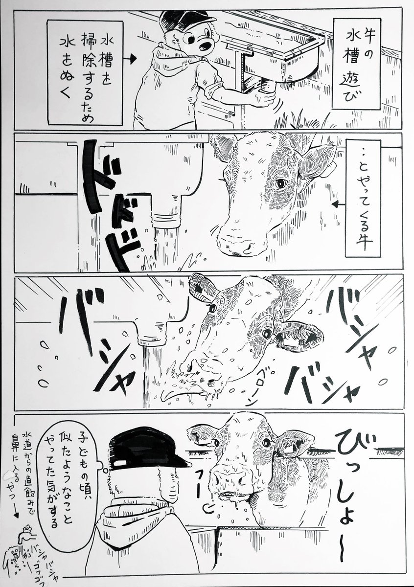 ?没ネタ『牛の水槽遊び』?

似たような話を度々描いてたから没にした漫画。

掃除してたらファイルの間から出てきたのでツイートしてみる? 