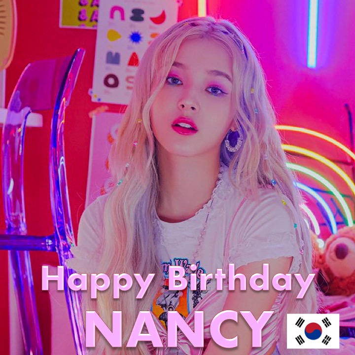 Happy Birthday to #MOMOLAND's beautiful and very talented #Nancy! 👩‍🎤🎸💐🎂‍🍾🎁🎉🎇 ☀️👑 #HappyNancyDay! @Nancy__MOMOLAND @MMLD_Official facebook.com/worldmusicawar…