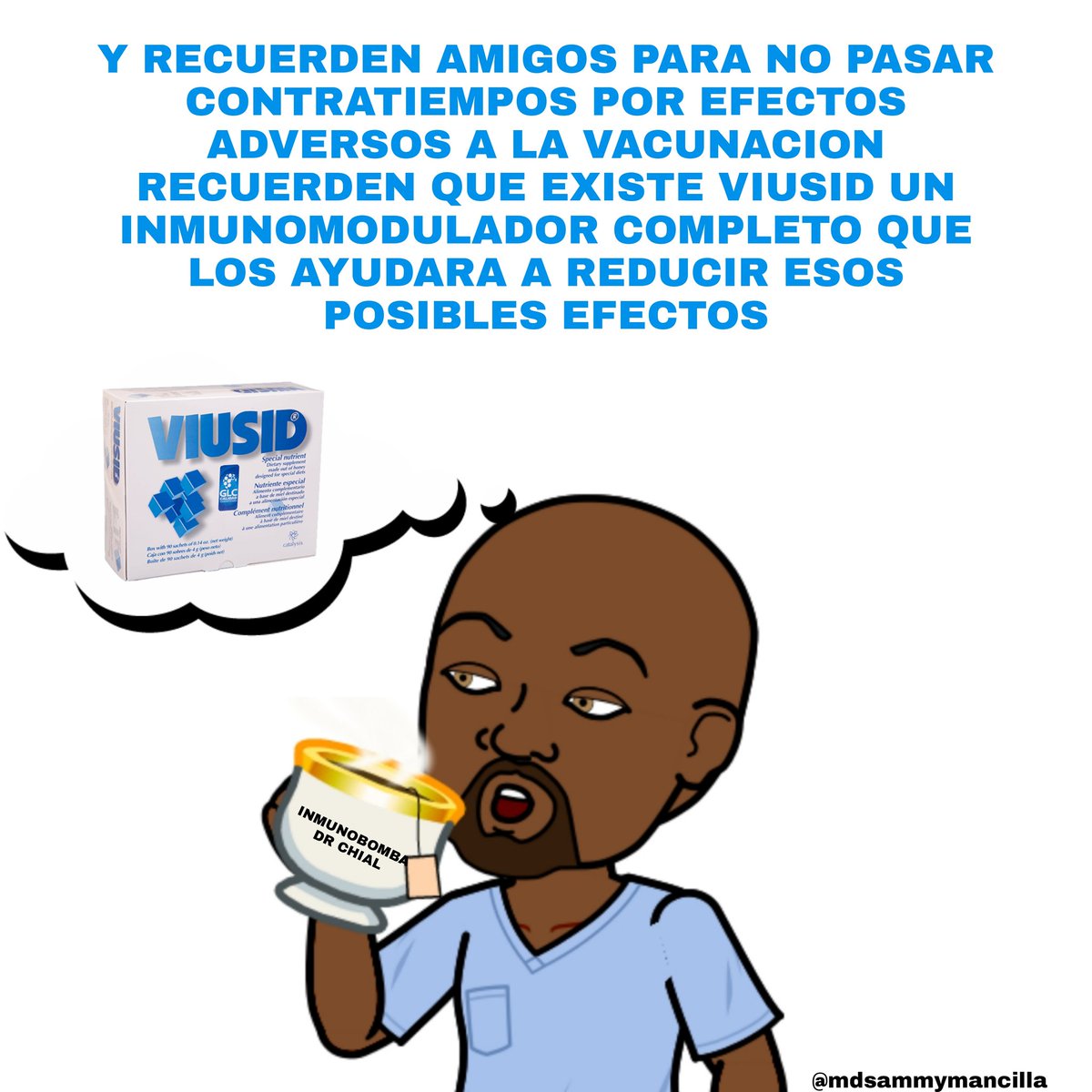 MDSAMMYMANCILLA's tweet photo. Recomendacion para aquellas personas que se van a vacunar, les recomiendo seguir con las medidas de prevención suplementaria para evitar contratiempos!
#viusid #PrevenirEsSalud https://t.co/T7FOVY4vAv