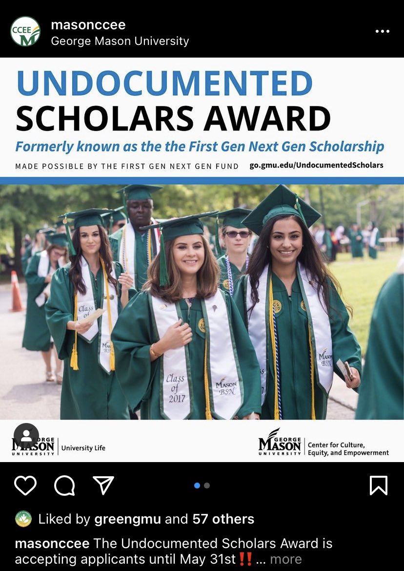Accepting applications until May 31st. <a href="/ESPMasonU/">ESP Dept GMU</a> <a href="/GMU_Biology/">Mason Biology</a> <a href="/GeorgeMasonU/">George Mason University</a> <a href="/Mason_TWS/">GMU Wildlife Society</a>