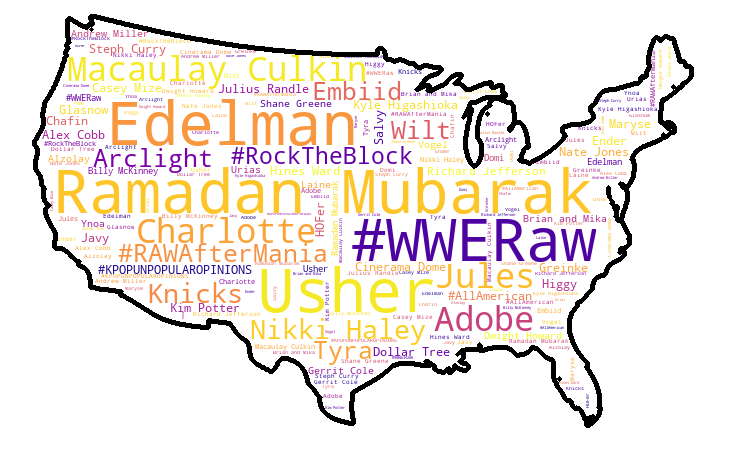 Here's what's trending across the US on Twitter at 21:57 on 2021-04-12
 #Trending #analytics #TheMoreYouKnow