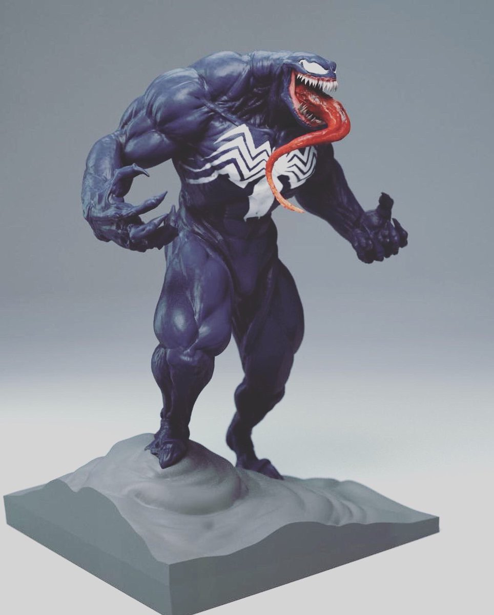 FluffGrumble's tweet photo. We are VENOM 

#3dart #3DSMax #vray #zbrush #marvel #venom #comics #Cryptoart #3Dprinting #ArtistOnTwitter #art #sculpting https://t.co/aTBE4Q3FHX