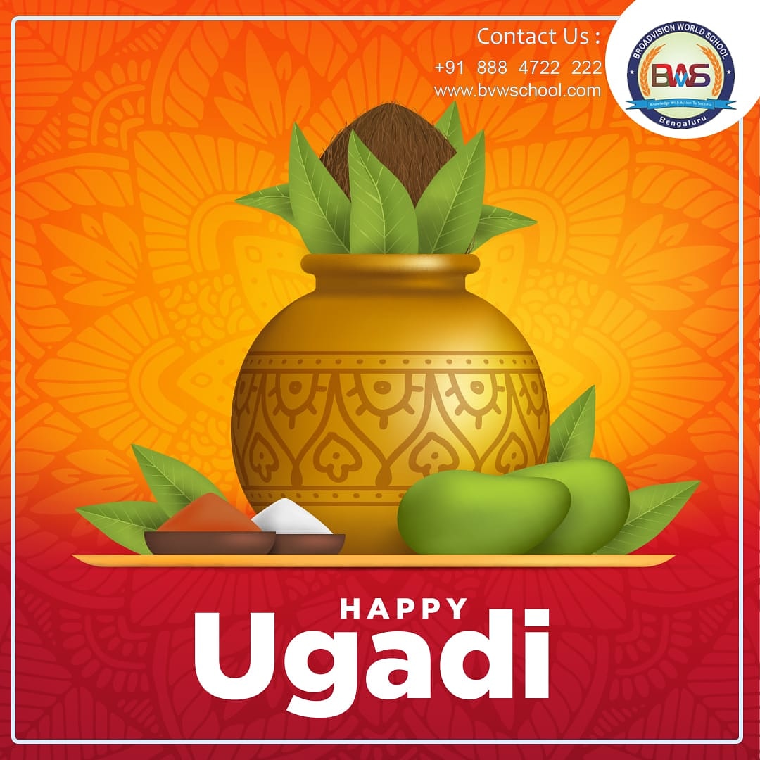 bvwschool's tweet photo. Best wishes for a prosperous year!
Happy Ugadi..

Admission open... 
We provide excellent Education to every child.. 
Enroll your child... Admission open for 2021,
 +91-8884722222
#BVW #HENNURSCHOOL #hennur #broadvision #broadvisionworld
#school #education #kids #student #student https://t.co/9unbptOpZ5