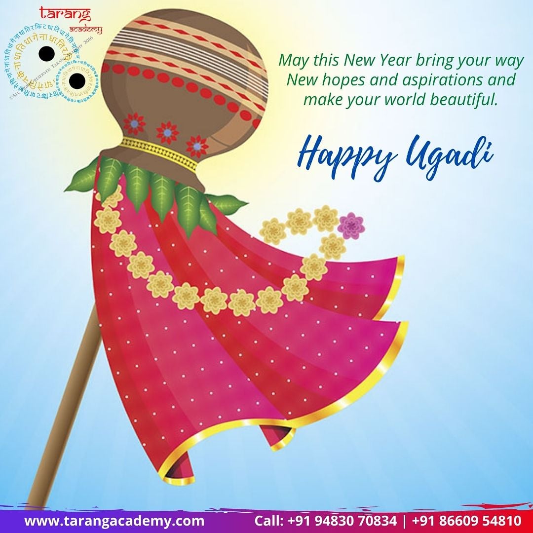 TarangAcademy's tweet photo. May this New Year bring your way  New hopes and aspirations and make your world beautiful.

Happy Ugadi 🤗

#HappyUgadi #Ugadi #Ugadi2021 #BestWishes #TarangAcademy #TarangMusicClasses #Guitar #Tabla #TablaTutorials #OnlineClasses #LearnMusic #Harmonium #Flute #SingingClasses https://t.co/LmJ1ySfCDf