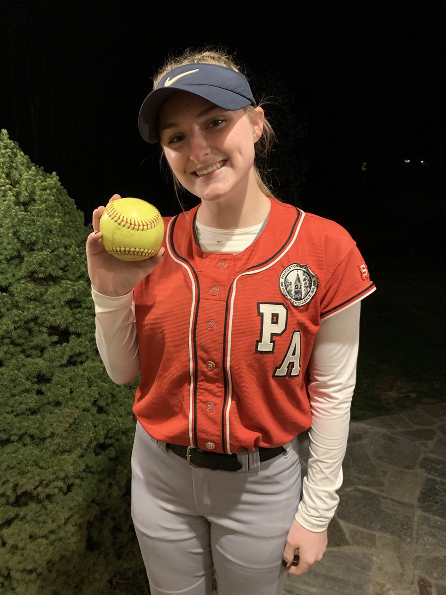 AdiRunge10's tweet photo. The first pitch, of my first high school game, was a two run homerun.  And, I pitched for the Win against another strong D1 team.  #VarsitySoftball @PA_Ath @Pinkerton_NH @PolarCrush @CoachCarmain https://t.co/UCmWOTrRg3