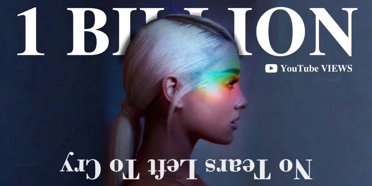 Successful_26's tweet photo. Lo logramos! 𝐍𝐨 𝐓𝐞𝐚𝐫𝐬 𝐋𝐞𝐟𝐭 𝐓𝐨 𝐂𝐫𝐲 acaba de llegar al billón de vistas en Youtube.

#RainOnMe for #BestMusicVideo at the 2021 #iHeartAwards
#Arianators for #BestFanArmy at the 2021 #iHeartAwards
#3435Video #FaveChoreography #iHeartAwards #1BillionViews #ariana https://t.co/5RXDmW27UX