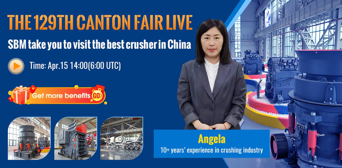 My friends, 2021 SBM Canton Fair live will start at 14:00（6:00 UTC, Thursday）on April 15. For this live, we invited SBM’s senior manager, who has 10+ years’ experience in crushing industry, to show us Chinese best crushers.  Live 👉 : m.sbmchina.com/marketing/sns/…
#2021CantonFair