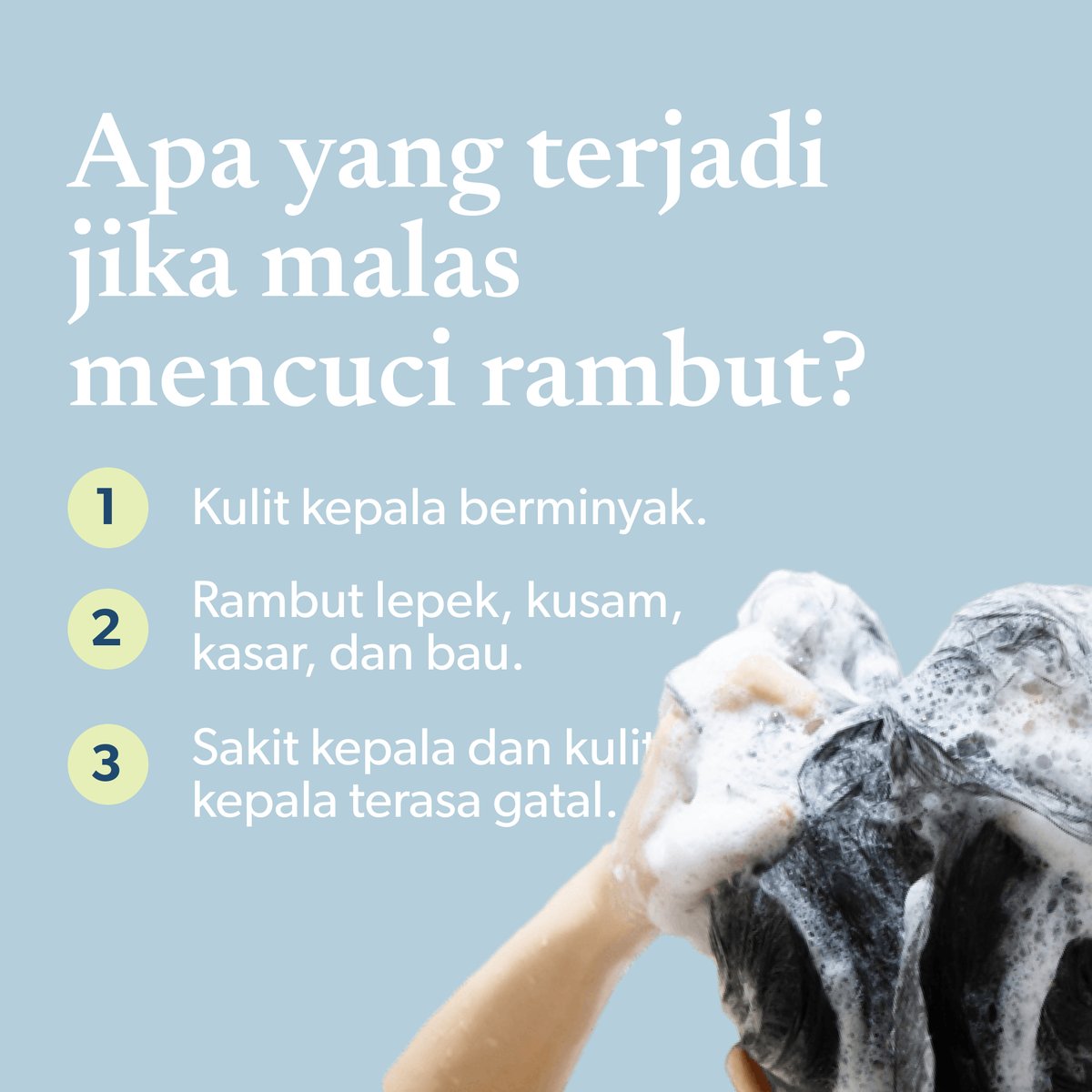 getklair's tweet photo. Siapa sih yang mau rambutnya lepek? Rambut lepek seharian tentu bikin aktivitas kamu terganggu. Beberapa hal yang terjadi apabila rambut kamu lepek: https://t.co/zBVuAhaQuk