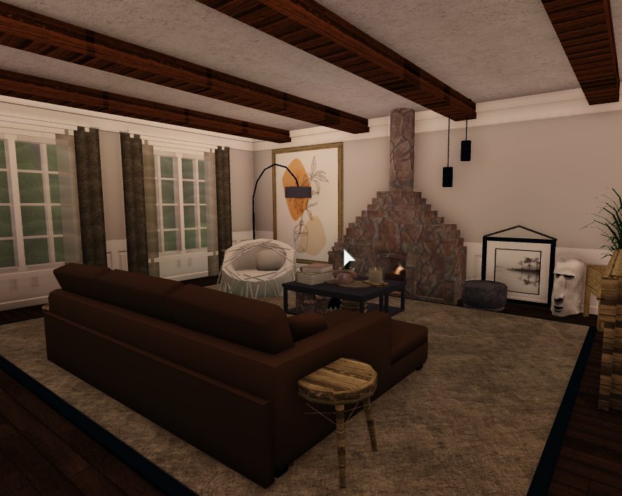 Bloxburg House Inspo Living Room - falljobros