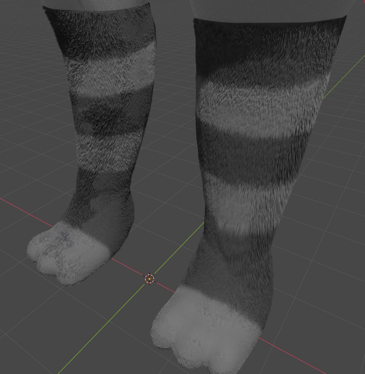 Hey though the legs are looking pretty nice. Need to comb a bit more, but I'm pretty happy with this as-is