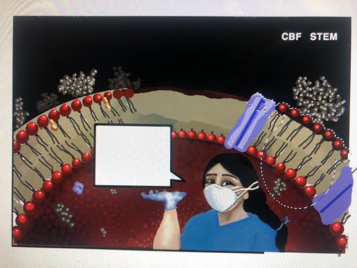 vvzzyzyx's tweet photo. @GZzyzyx @CbFcomics #COVID19 #illustration progress on a #cbfSTEM youth education comic.
Lipid lady explains phospholipids.
#comics #draft #STEM #STEMkids #art #NurseTwitter #CellBiology #Biology #virology #SciArt #nurse https://t.co/ett5tjd6kt