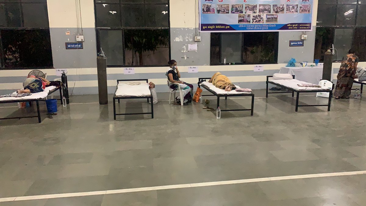 maheshanghanAAP's tweet photo. First @COVID isolation Center is starting by @AamAadmiParty and Yuva Sanskruti charitable trust with total 25 beds capacity working now with oxygen facilities  @HasanSafin @ArvindKejriwal @GulabMatiala @manoj_sorathiya @Gopal_Italia https://t.co/o6B89uzhPP