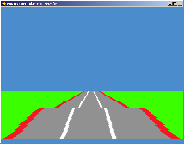 _fabdigital_'s tweet photo. Dealing with hblank timing on Sega Genesis to make Pseudo3D hills is really challenging, but I'm getting close :) #ProjectDM #SegaGenesis #MegaDrive #homebrew is on the way :) https://t.co/rPPdUlRvnN