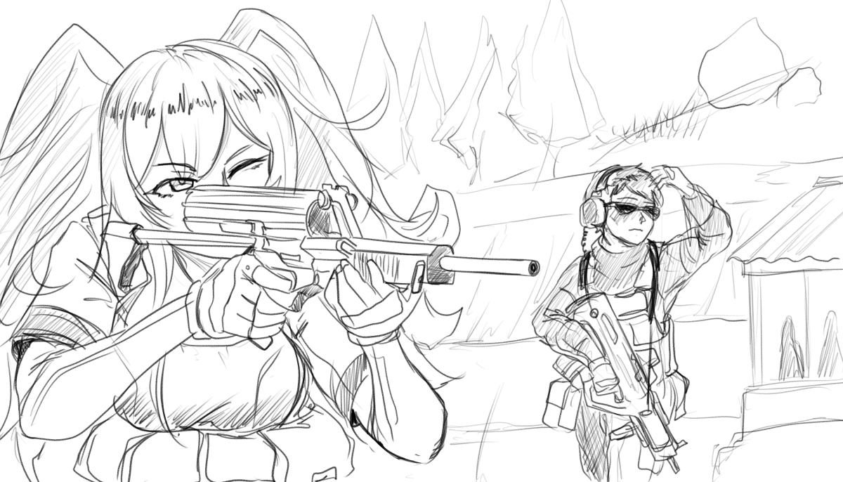 Calico's Range Day wip (maybe) 