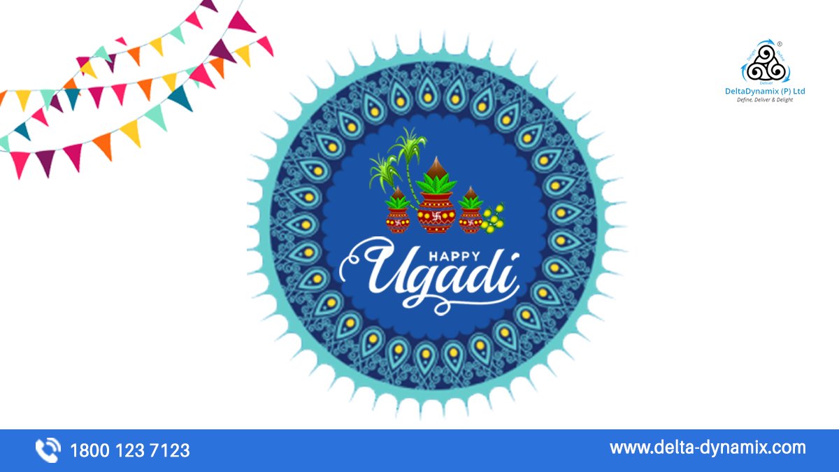 deltadynamix's tweet photo. May happiness and prosperity come to you in abundance. Wish you &amp; your family a very Happy and prosperous #Ugadi.
#GudiPadwa  #HappyUgadi #DeltaDynamix  #Ugadi2021 #NewYear https://t.co/iWRZ48zBmp