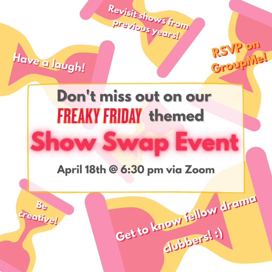 Pop over to GroupMe to stay updated about this event that you won't want to miss! 🥳