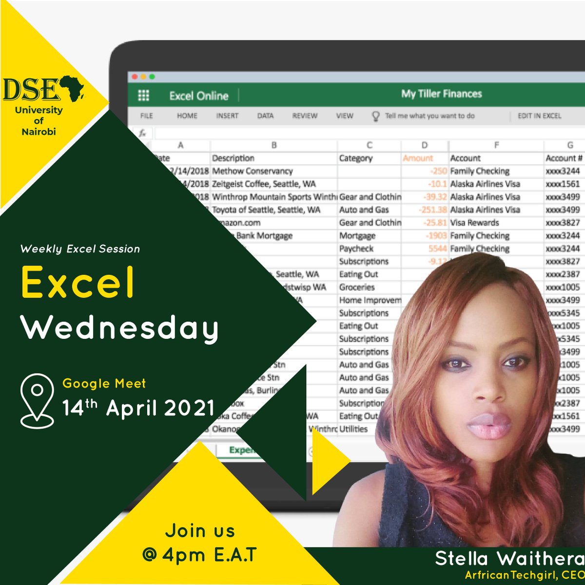 ⏰⏰⏰⏰⏰⏰⏰⏰
The clock is ticking !!!!! 
Tomorrow  is our  Excel Wednesday <a href="/4pm/">4pm</a> with @Africantechgir1 
All are welcome 
.@DataScience_Ea  .<a href="/uon_maths/">UONMATHEMATICS</a>  .<a href="/UoNCareers/">UoN Careers</a>
#DataAnalysis #Excel