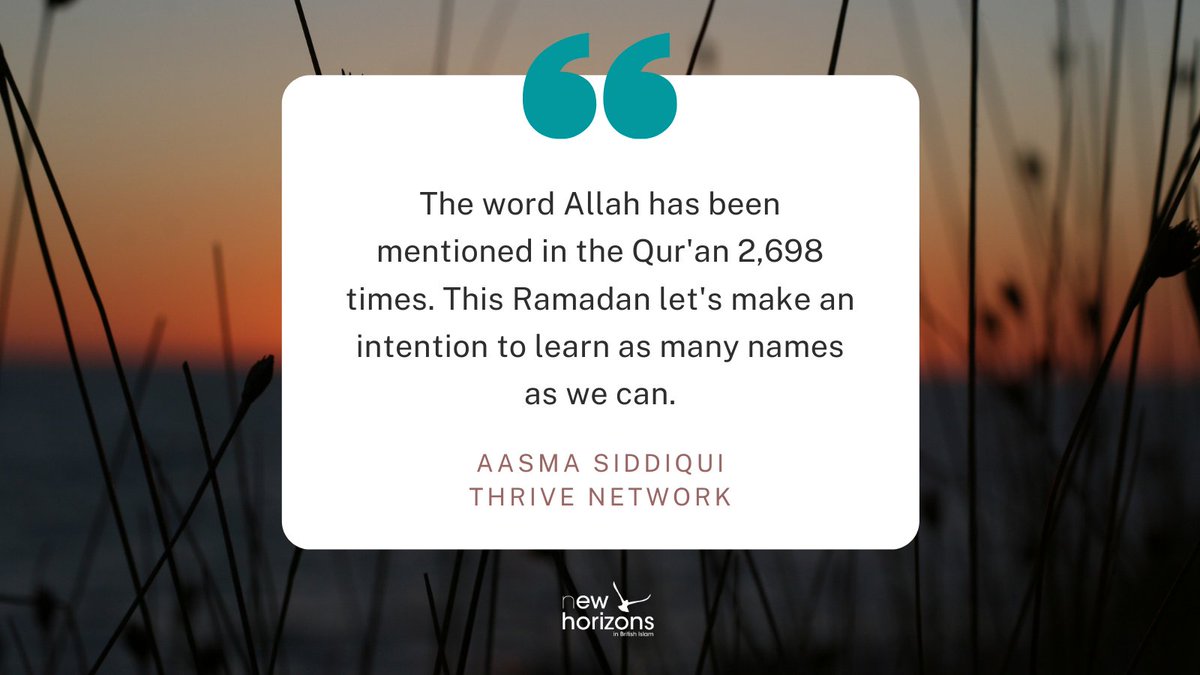 ☪ Ramadan Bites Day 1 ☪

📖 The word 'Allah' has been mentioned in the #Quran more than 2-thousand times! 

This #Ramadan Aasma wants us to remember as many names of God as we can.

WATCH 👇
youtu.be/UemEJwX8a1c