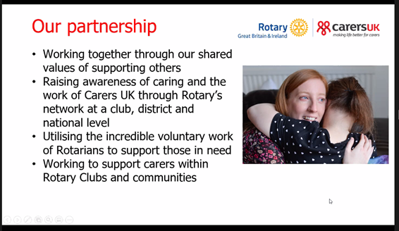 thayalan_thay's tweet photo. Thanks to 'Carers UK Ambassadors' Pam Nelson @CarshaltonParkRotary &amp; Simon Douglas Lane @twickenhamrota3 for the presentation on 8 Apr 
 @KingstonRotary about partnership of @RotaryGBI  with @CarersUK . Around16 million carers [70% unpaid] inc. young providing invaluable service. https://t.co/G3usRYMWFs