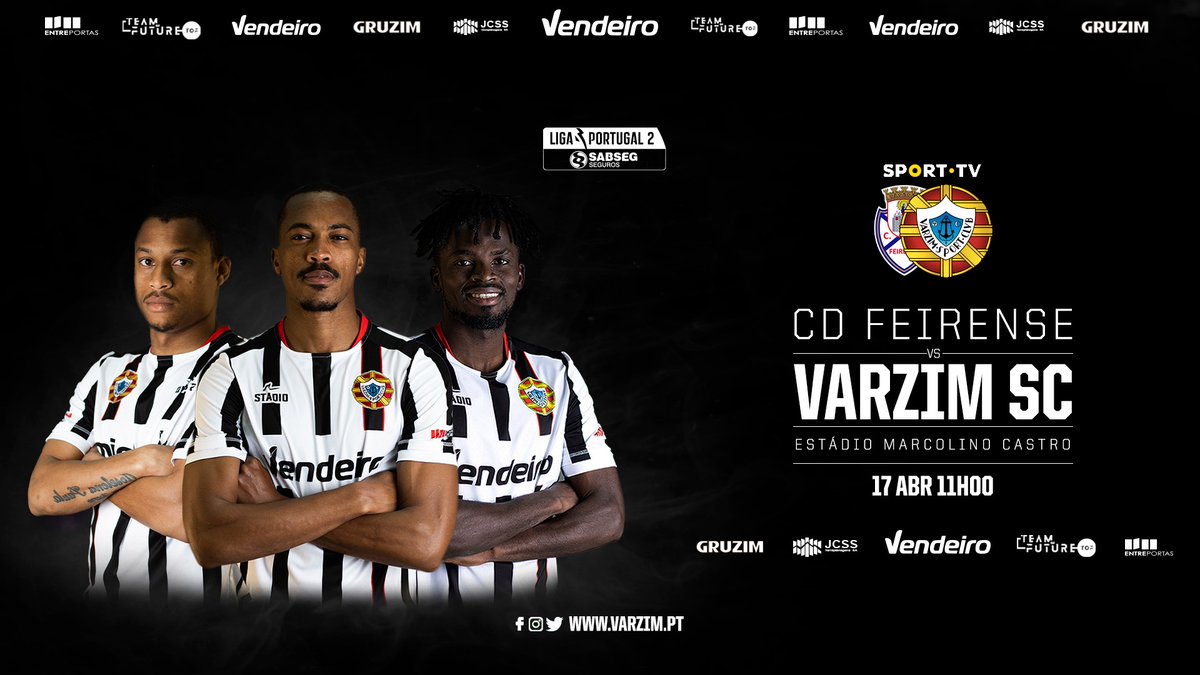Varzim Sport Club (@vsc1915) on Twitter photo ๏ผช๏ฝ๏ฝ๏ฝ๏ฝ๏ฝ๏ฝ ๏ผ9 ๐ช
โ <a href="/cdfeirensesad/">CD Feirense - Futebol, SAD</a>
โ 11:00 Horas
๐ Estadio Marcolino Castro
๐ฝ @SPORTTVPortugal ๏ผช๏ฝ๏ฝ๏ฝ๏ฝ๏ฝ๏ฝ ๏ผ9 ๐ช
โ <a href="/cdfeirensesad/">CD Feirense - Futebol, SAD</a>
โ 11:00 Horas
๐ Estadio Marcolino Castro
๐ฝ @SPORTTVPortugal