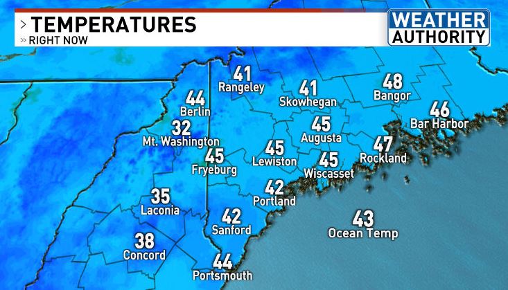 LexieOConnorWX's tweet image. Good Tuesday morning! 
Pretty quiet out there this morning with some clouds keeping temperatures in the low to mid 40s for most early this morning.  I have your full forecast on #GoodDayMaine #liveoncbs13 #fox23Maine #WeatherAuthority @WGME