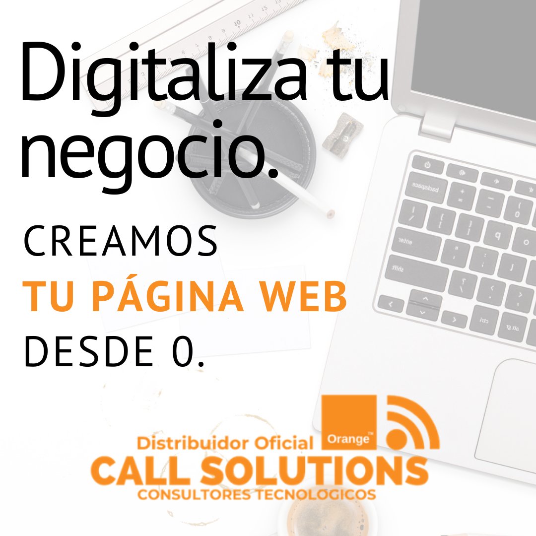 CallsolutionsEs's tweet photo. ¡Te ayudamos y asesoramos a la hora de digitalizar tu negocio! Ponte en contacto con nosotros 🧡🧡🧡 #callsolutions #Orange https://t.co/YfHQXsbN0U