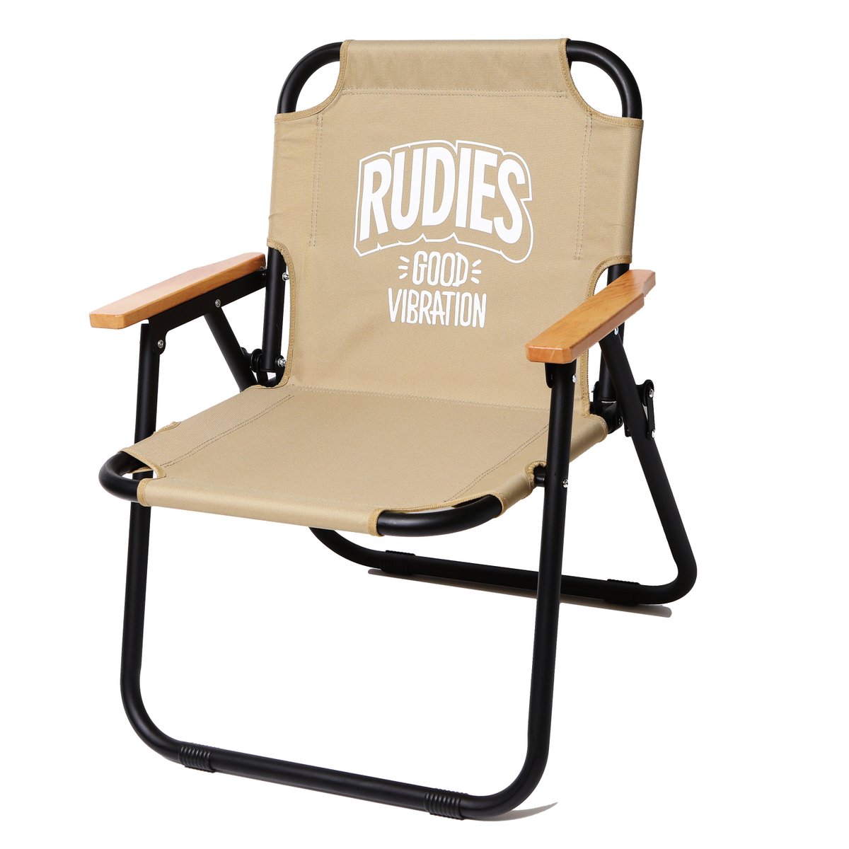 Rudie S Official Good Vibration Folding Chair 折りたたみ式でコンパクト に持ち運びが可能なフォールディングチェア アウトドアではもちろんリビングやベランダなどインテリアとしても活躍するオススメのアイテムです T Co Ixoh1jvyb5 Rudies