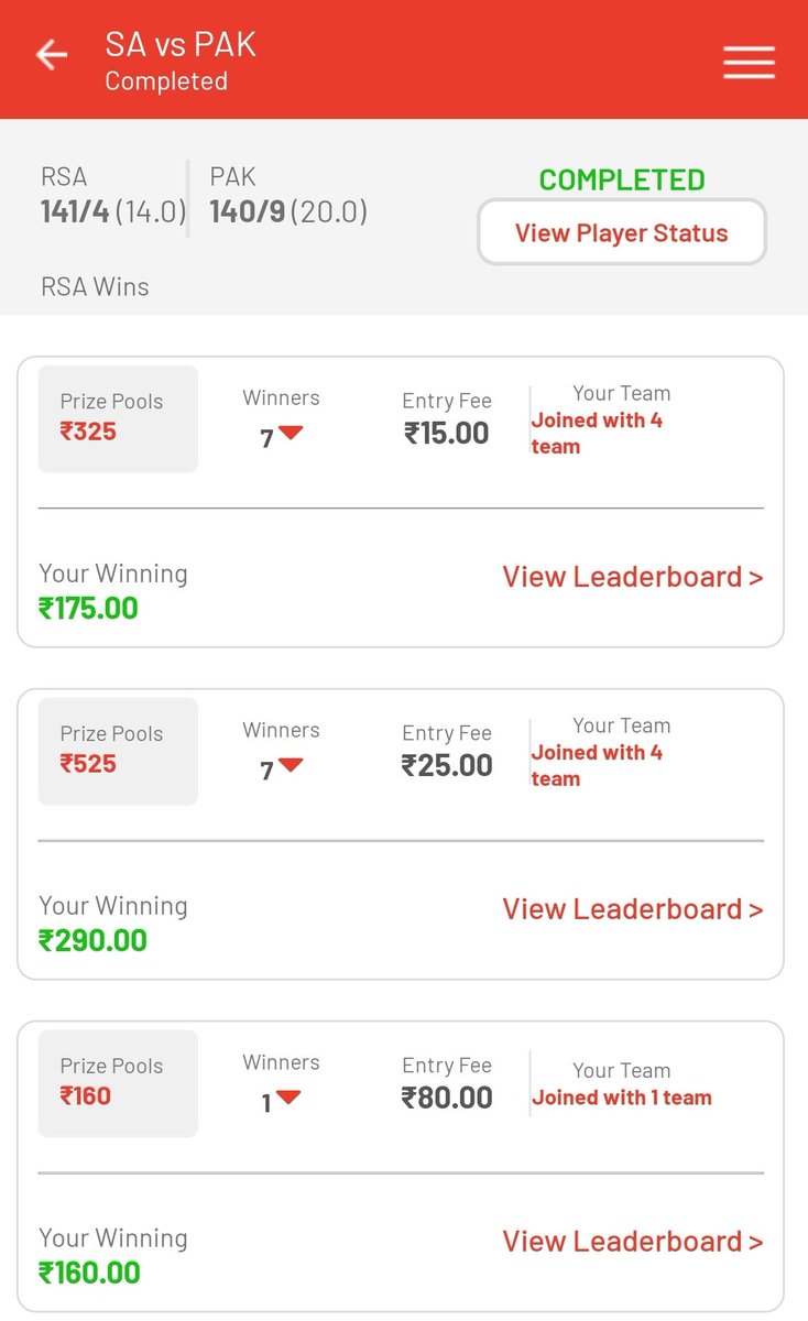 FantasyFriday2's tweet photo. This is winning..
In DailyPlay Fantasy App. https://t.co/5Ho4hICPRi. Enter my referral code xT2gXdv6p5IKX During register to get Rs.50 extra cash bonus and Rs.25 free by verifying Mobile and Email
 #Dream11 #fantasysports #dailyplay #cricket #tips #teams #MyTeam11 #ipl #VIVOIPL https://t.co/gE9zOToHR8