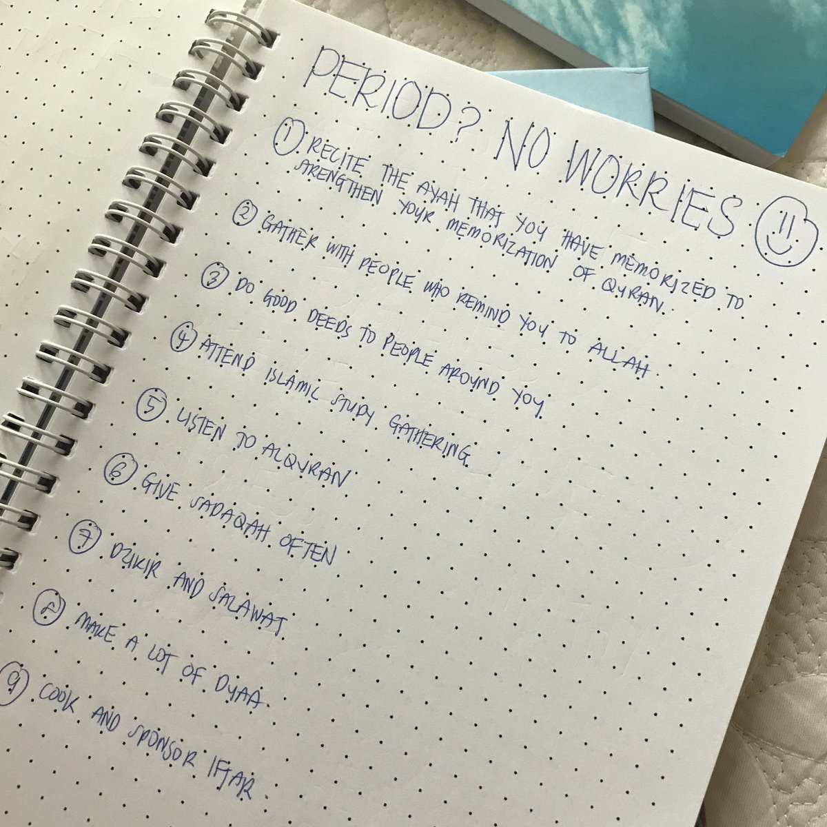 hajarbookss's tweet photo. Bagi yang period, naa it’s okay. Kita cuma tak boleh buat ibadah khusus. So jom focus dekat ibadah umum 🌹

Apa sahaja niat kerana Allah, insyaallah menjadi ibadah untuk kita. https://t.co/NCY2h8IfRx