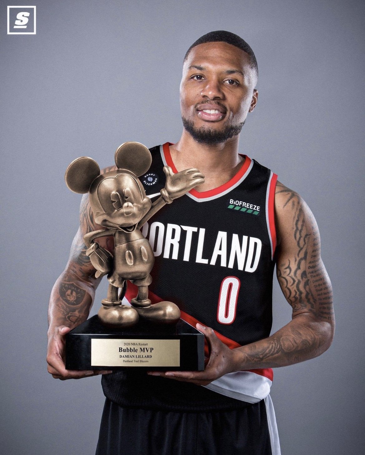 Him on X: @PostDame_ Dame did all that to win a statue of MICKEY