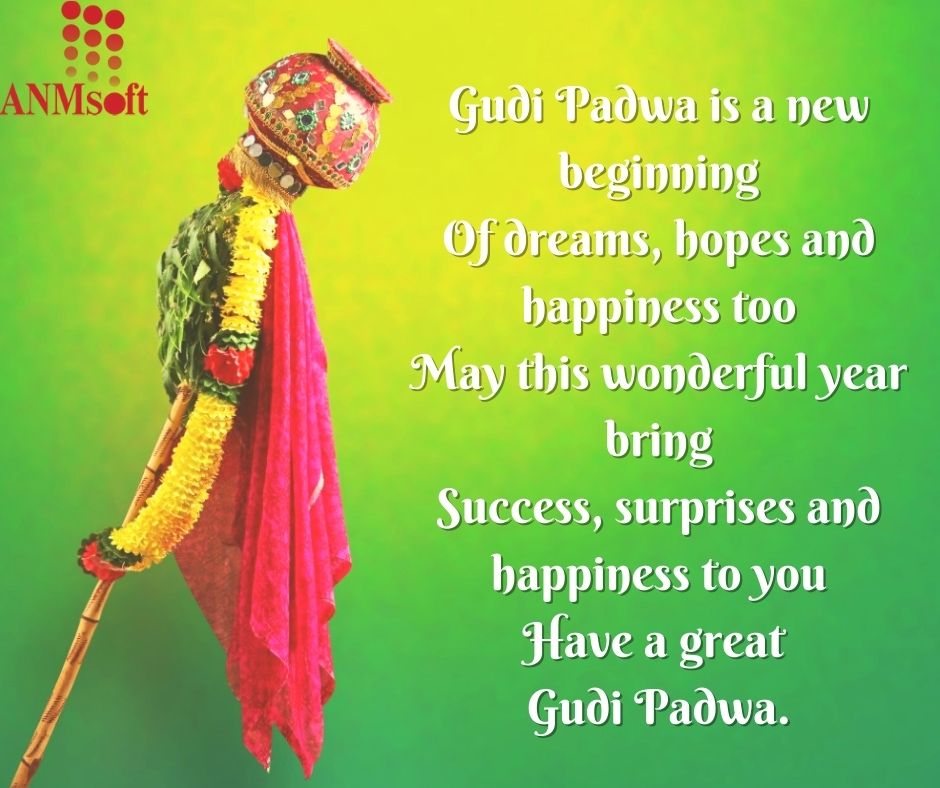 AnmSoft_Tech's tweet image. ANMSoft Wishing You and Your Family a Very Happy Gudi Padwa.

#ugadi #gudipadwa #staysafe #stayhome #celebration #gudipadwa2021 #padwa #gudipadwa #festival #india #maharashtra #indian #traditional #Gudi #newyear #newbeginning #newhope #hope #happiness #festiveseason #ugadi