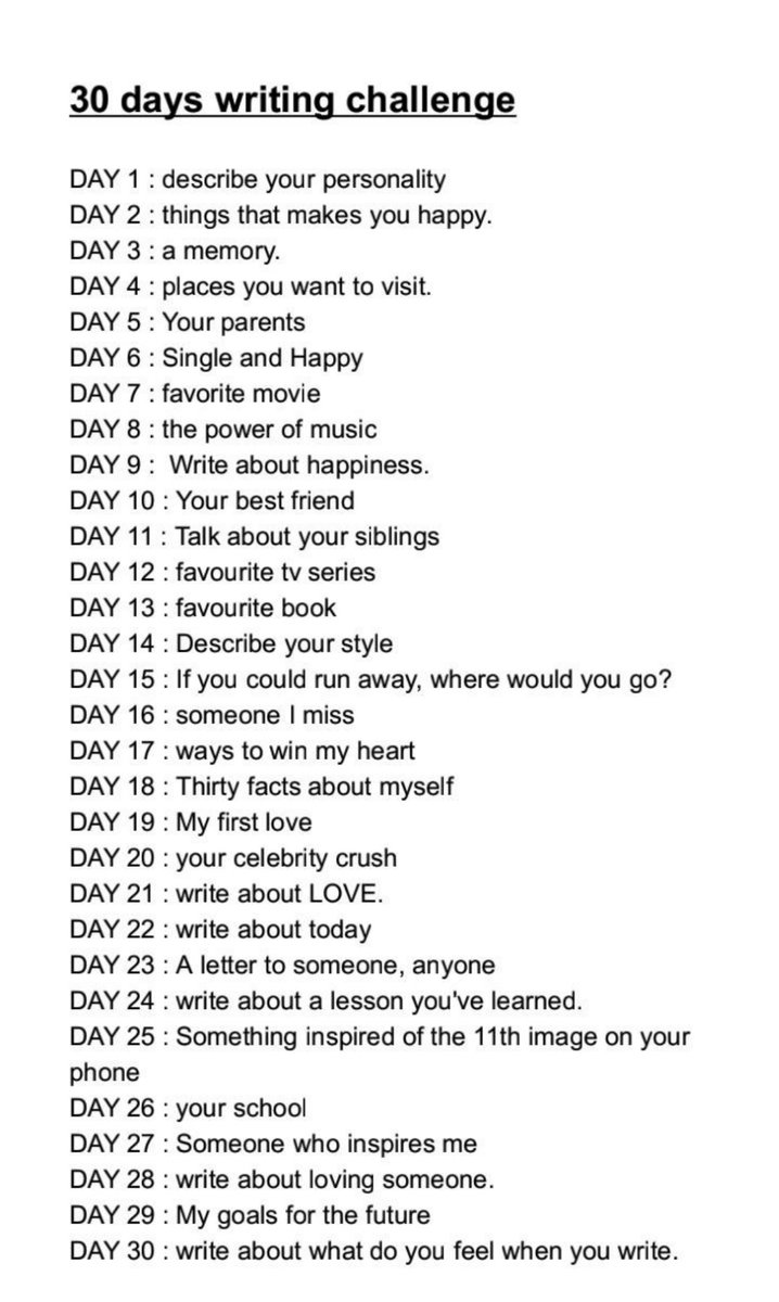 tershyrat's tweet photo. ✨ 30 Days Writing Challenge✨
-
A thread https://t.co/9ySY8s3m8i