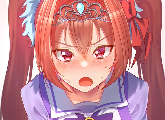 おいおいそんな引っ張るなよ、ダイワスカーレット...😊💦💦

#ウマ娘 