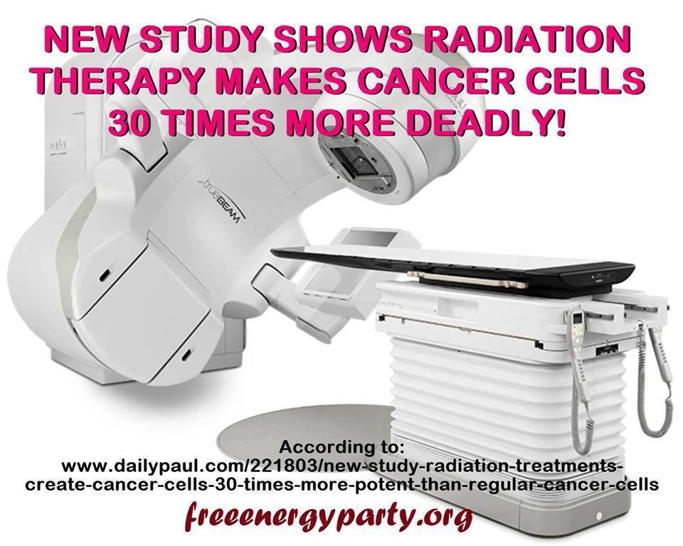 STUDY: Radiation Treatments Create Cancer Cells 30 Times More Potent Than Regular Cancer Cells http://www.greenmedinfo.com/.../study-radiation-therapy...